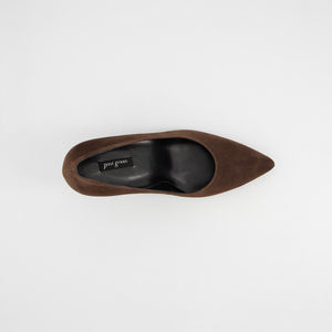 Paul Green - 3859 Brown Suede Court Shoe