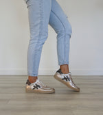 Another Trend - A032 Metal Gold and Silver Trainer