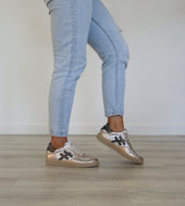 Another Trend - A032 Metal Gold and Silver Trainer