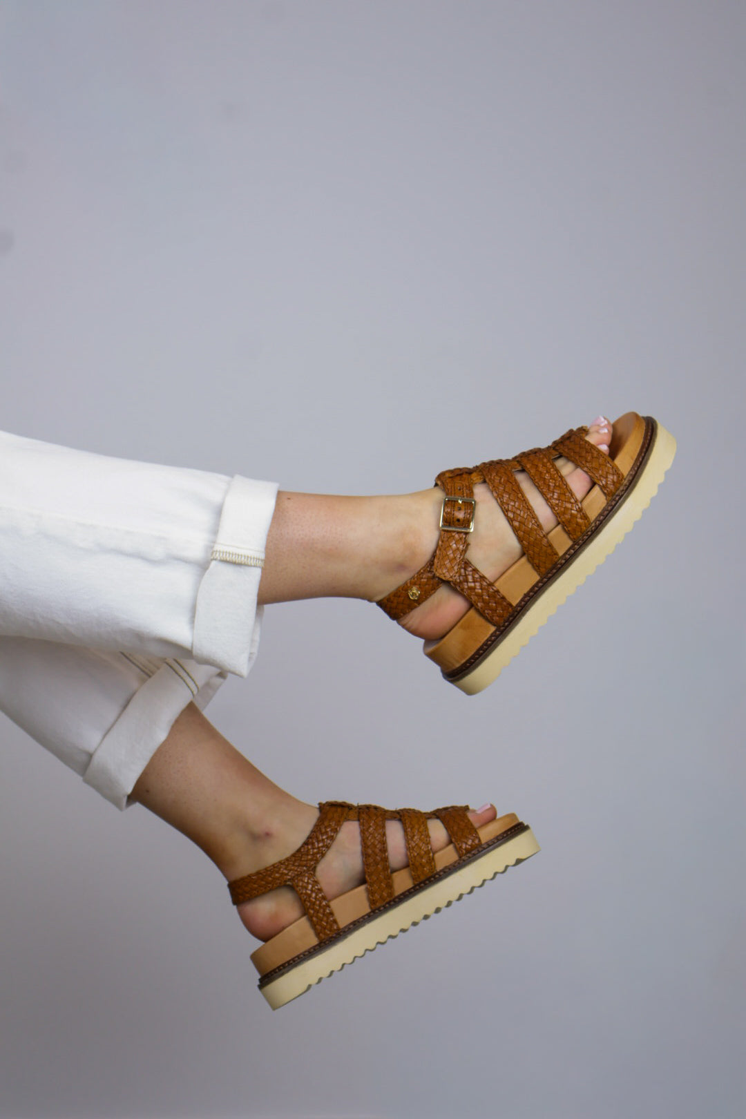 Carmela - 163030 Tan Gladiator Sandal