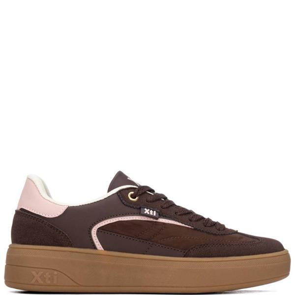 XTI - 146278 Brown & Pink Trainer
