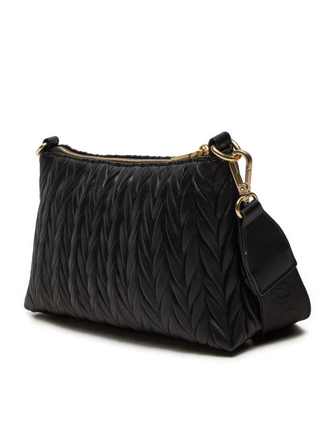 Ara - 21906 Black Pleated Clutch/Crossbody