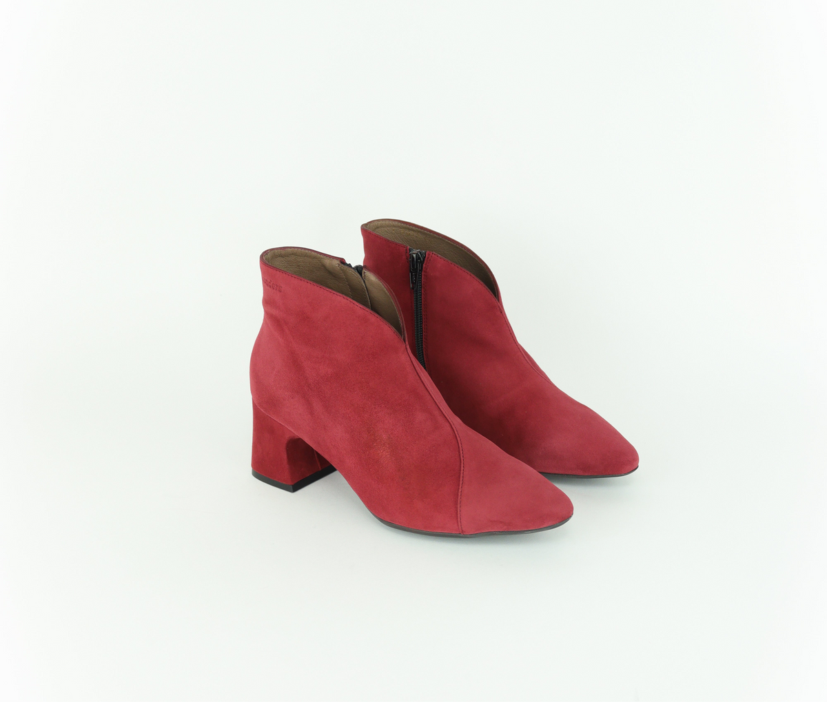 Wonders - I-9013 Red Suede Ankle Boot
