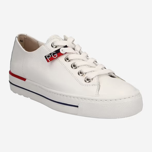 Paul Green - 4760 White Nuatical Laced Trainer