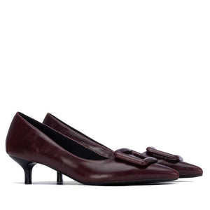 Xti - 146427 Burgundy Kitten Heel Court