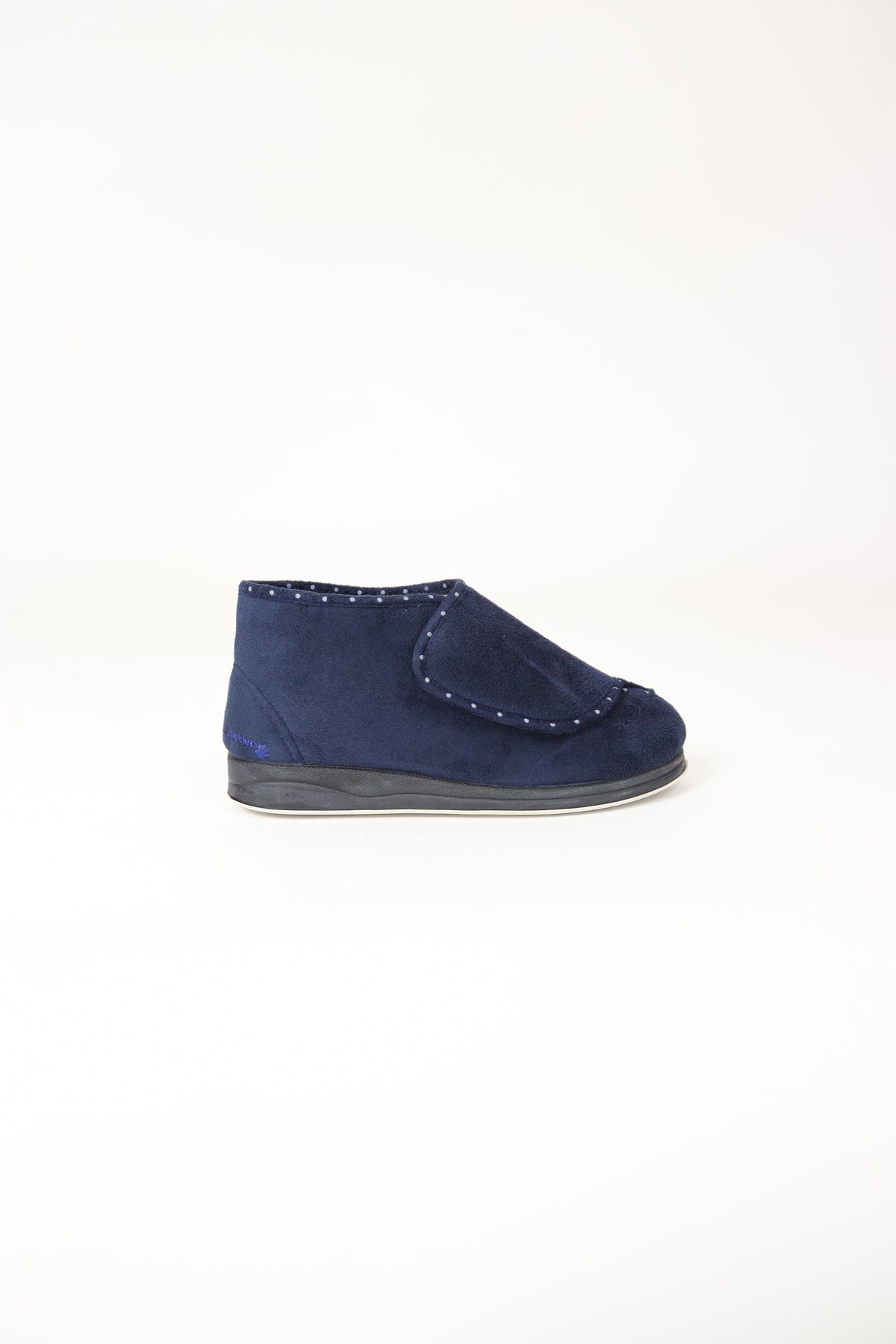 Padders - Cherish Navy Velcro Slipper
