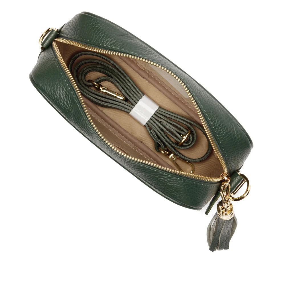 Elie Beaumont - Town Bottle Green Crossbody Bag