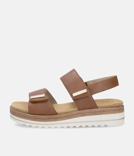 Remonte - D0Q59 Tan Flatform Sandal
