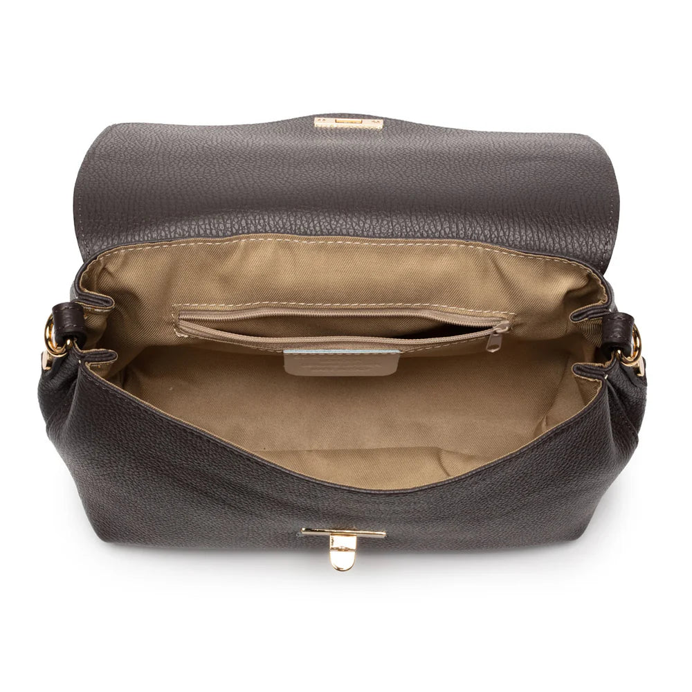 Elie Beaumont - Twist Cap Chocolate Brown Bag