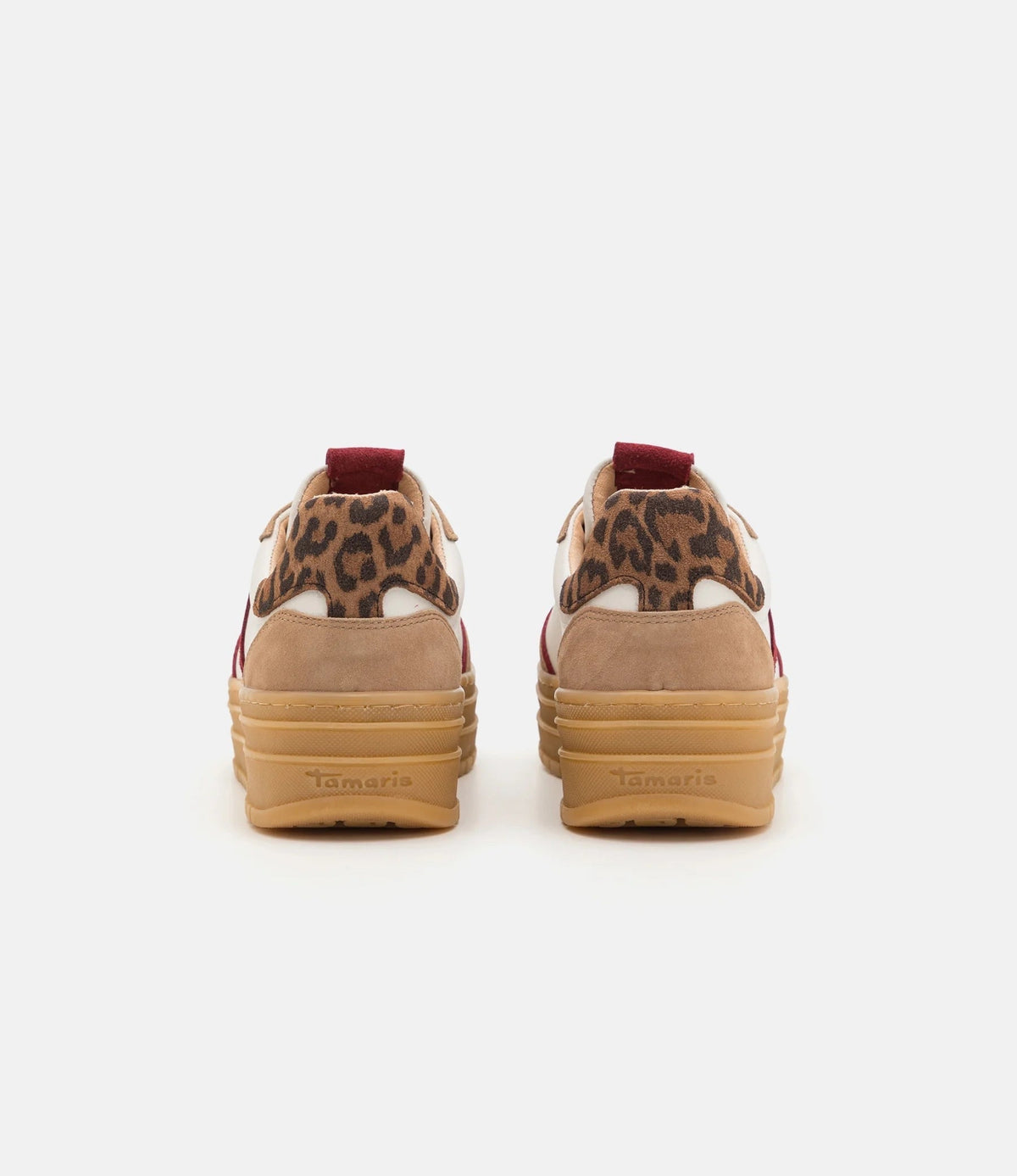 Tamaris - 23773 Beige Multi Platform Trainer