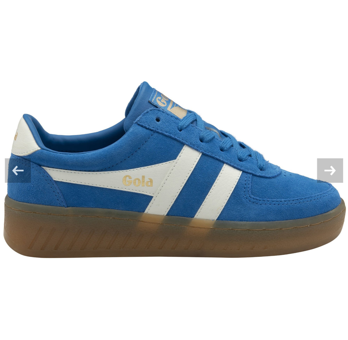 Gola - Grandslam Suede Blue Flatform Trainer