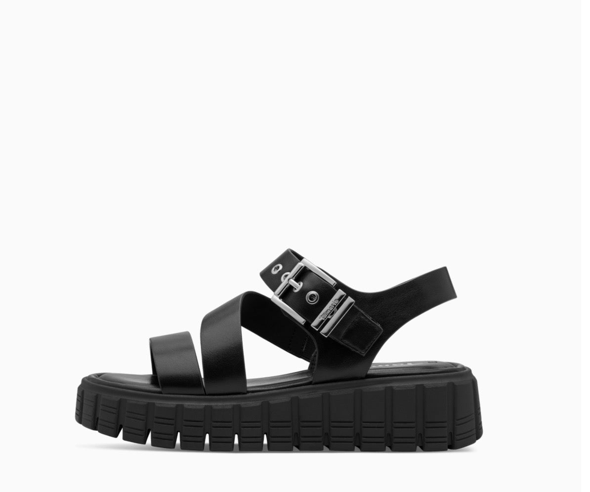 Tamaris - 28233 Black Gladiator Sandal