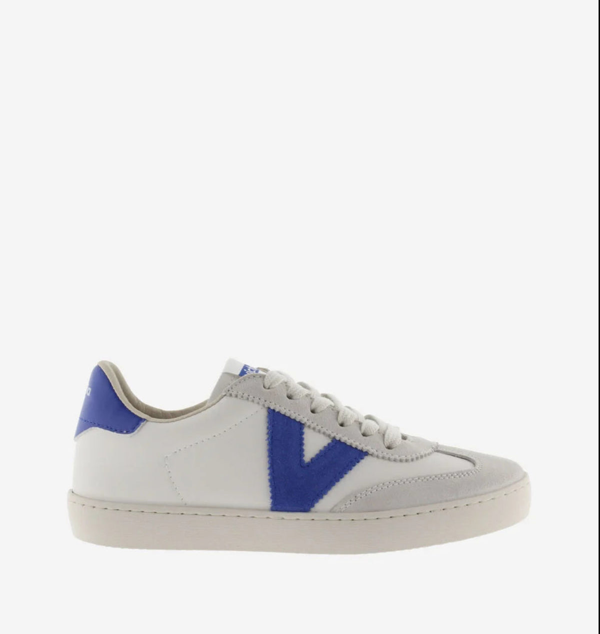 Victoria - 126184 Cream and Blue Trainer