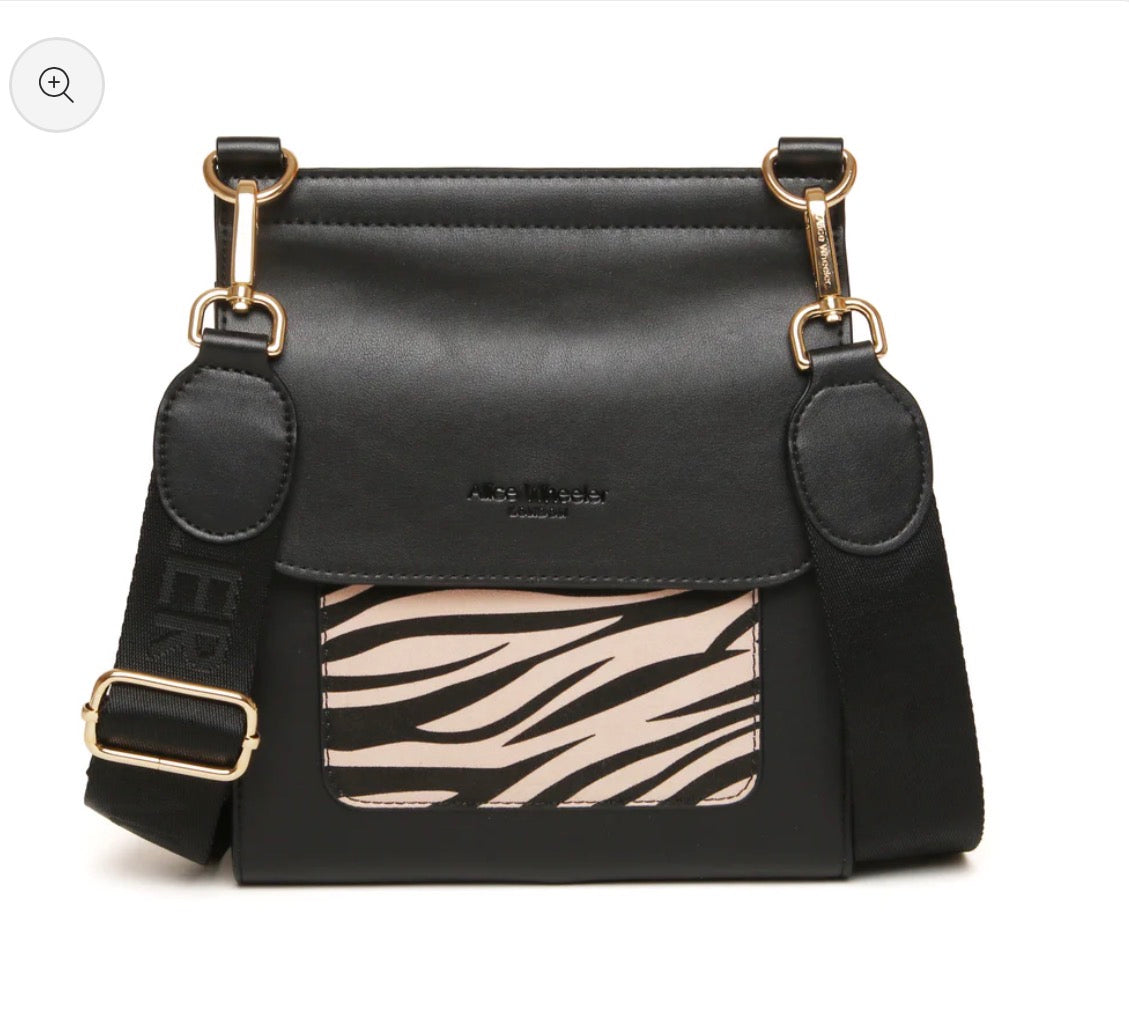 Alice Wheeler - Black Zebra Crossbody