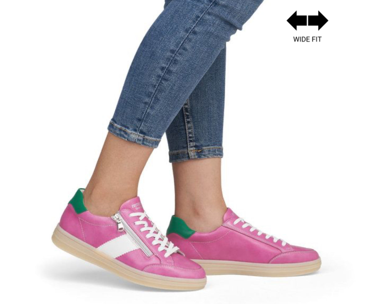 Remonte - D2C02 Pink Retro Trainer