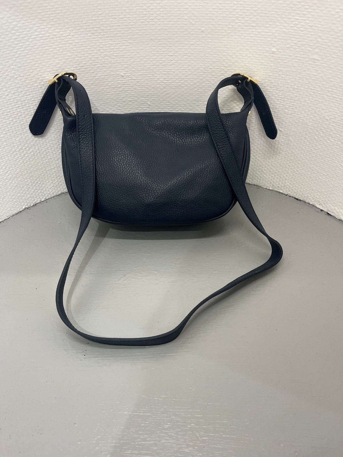 Rachels - Navy Leather Crossbody Bag