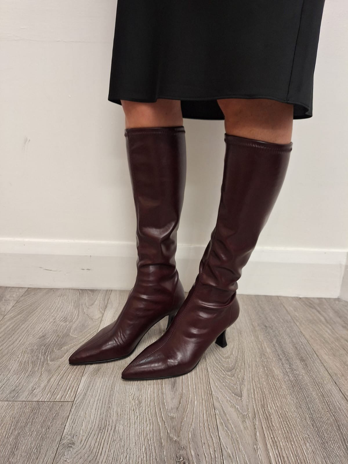 Miss Elastic - 78041 Burgundy Knee High