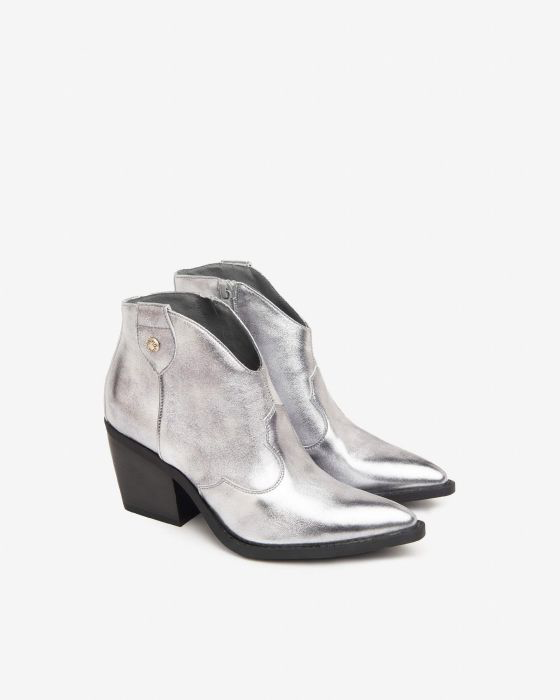 NeroGiardini - I409790D Pewter Cowboy Boot [Please Size Down]