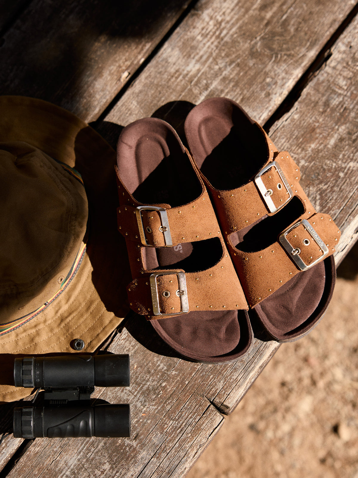 Genuins - Hololulu Tan Stud Slide