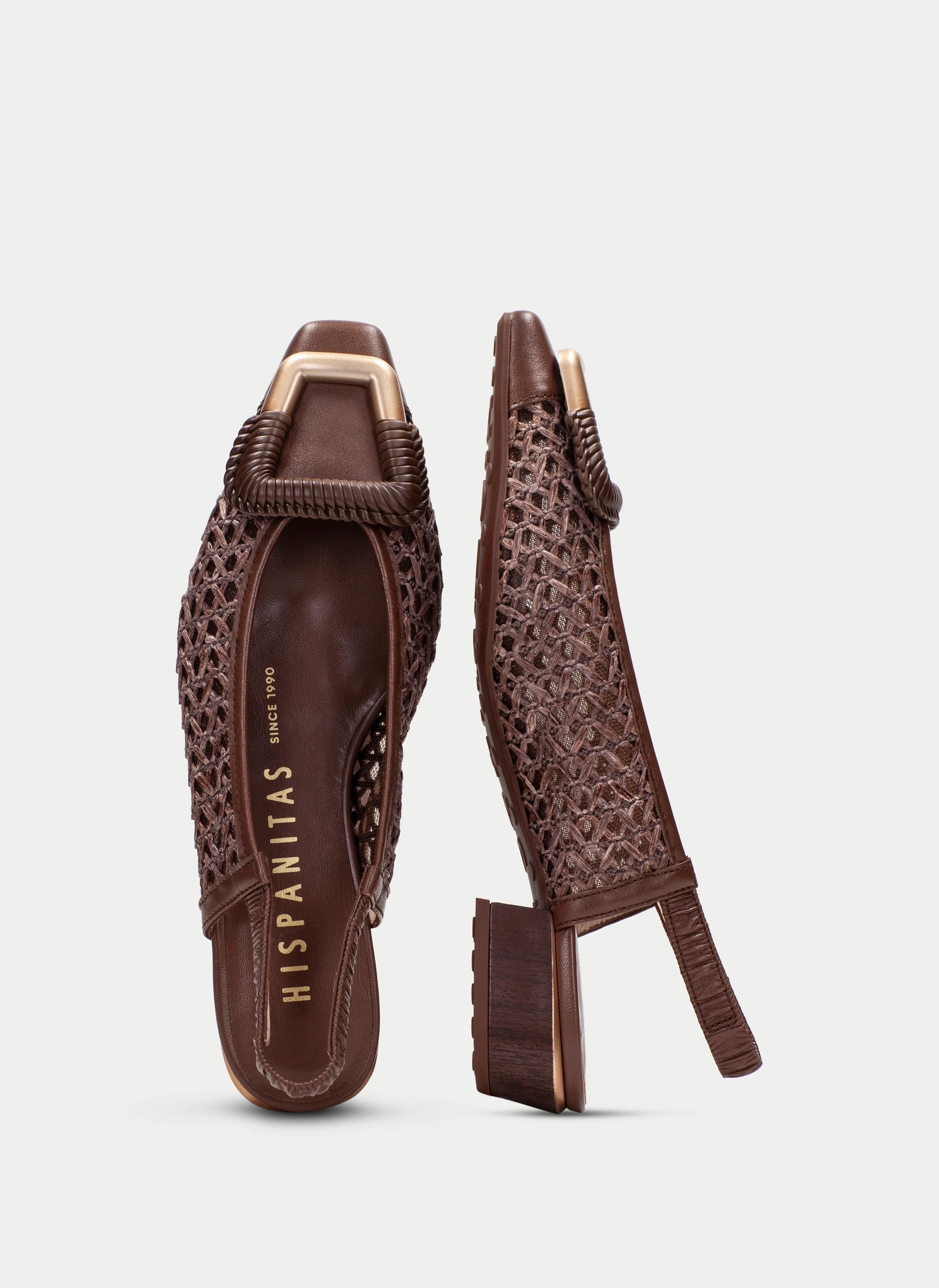 Hispanitas - 264658 Brown Buckle Slingback