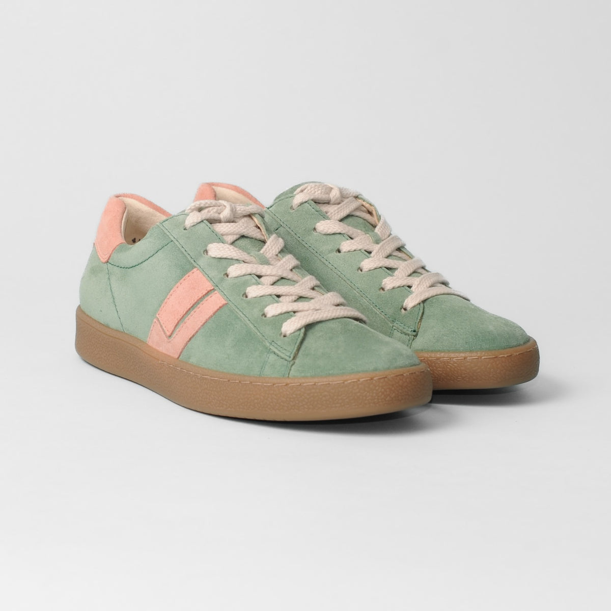 Paul Green - 5464 Green and Pink Retro Trainer