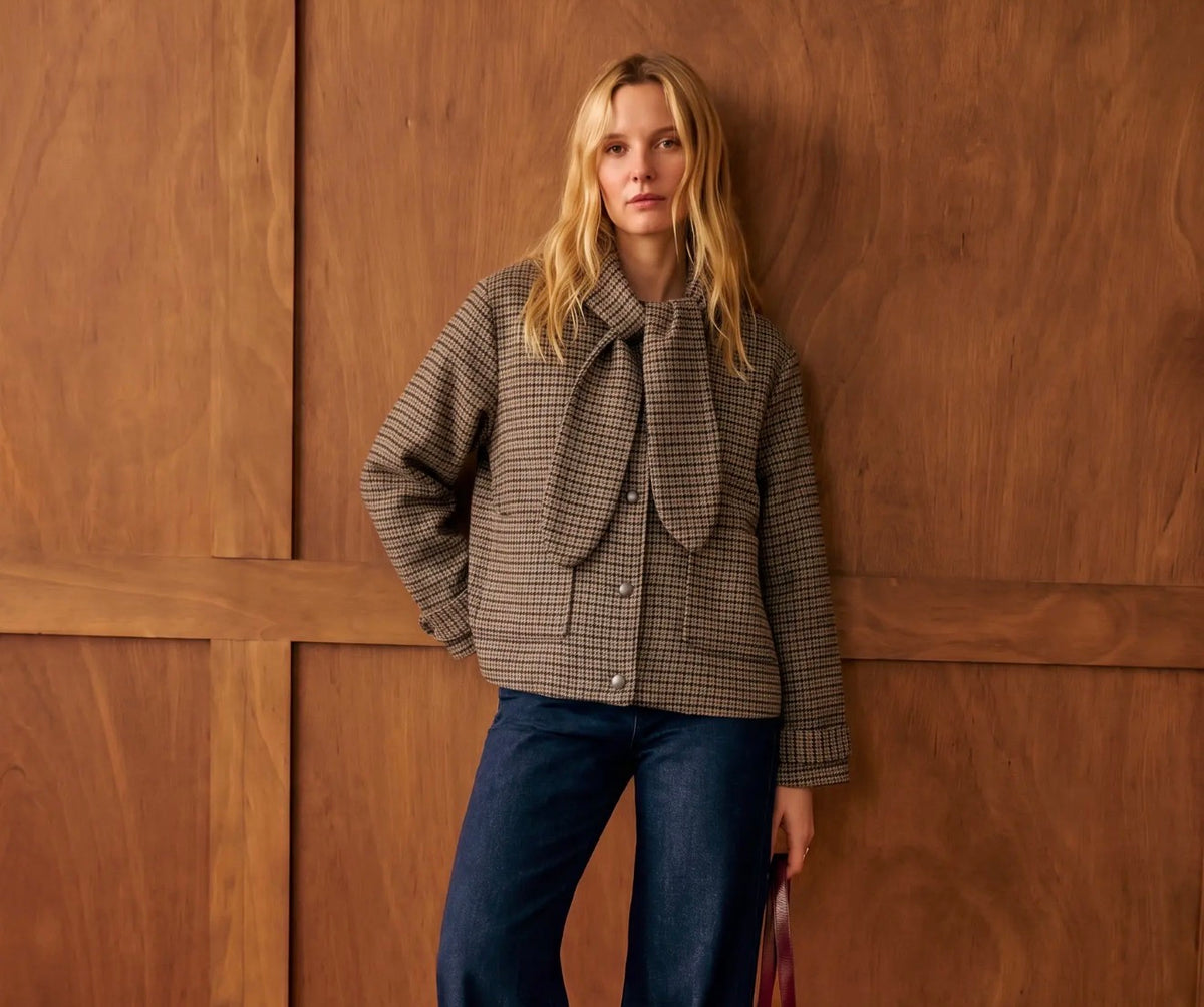 Anna - Brown Check Jacket