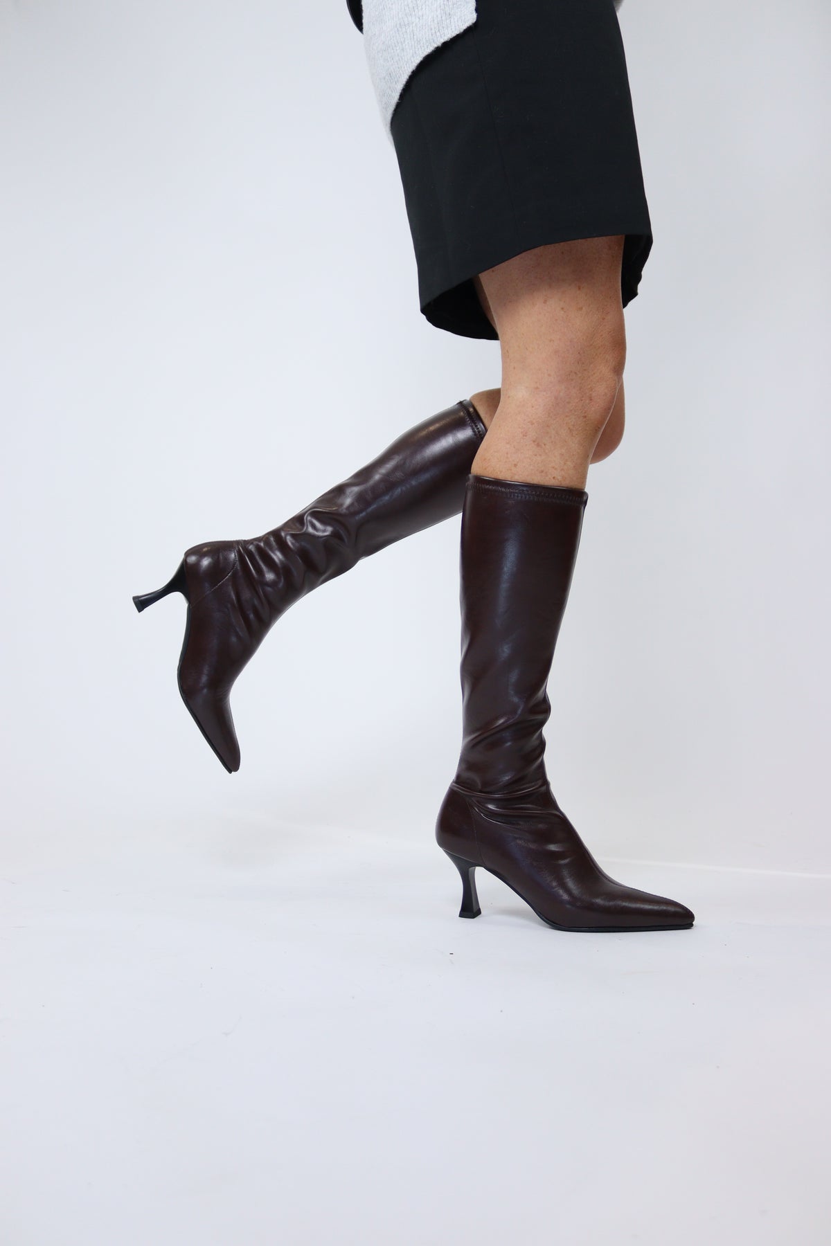 Miss Elastic - 78041 Brown Knee High