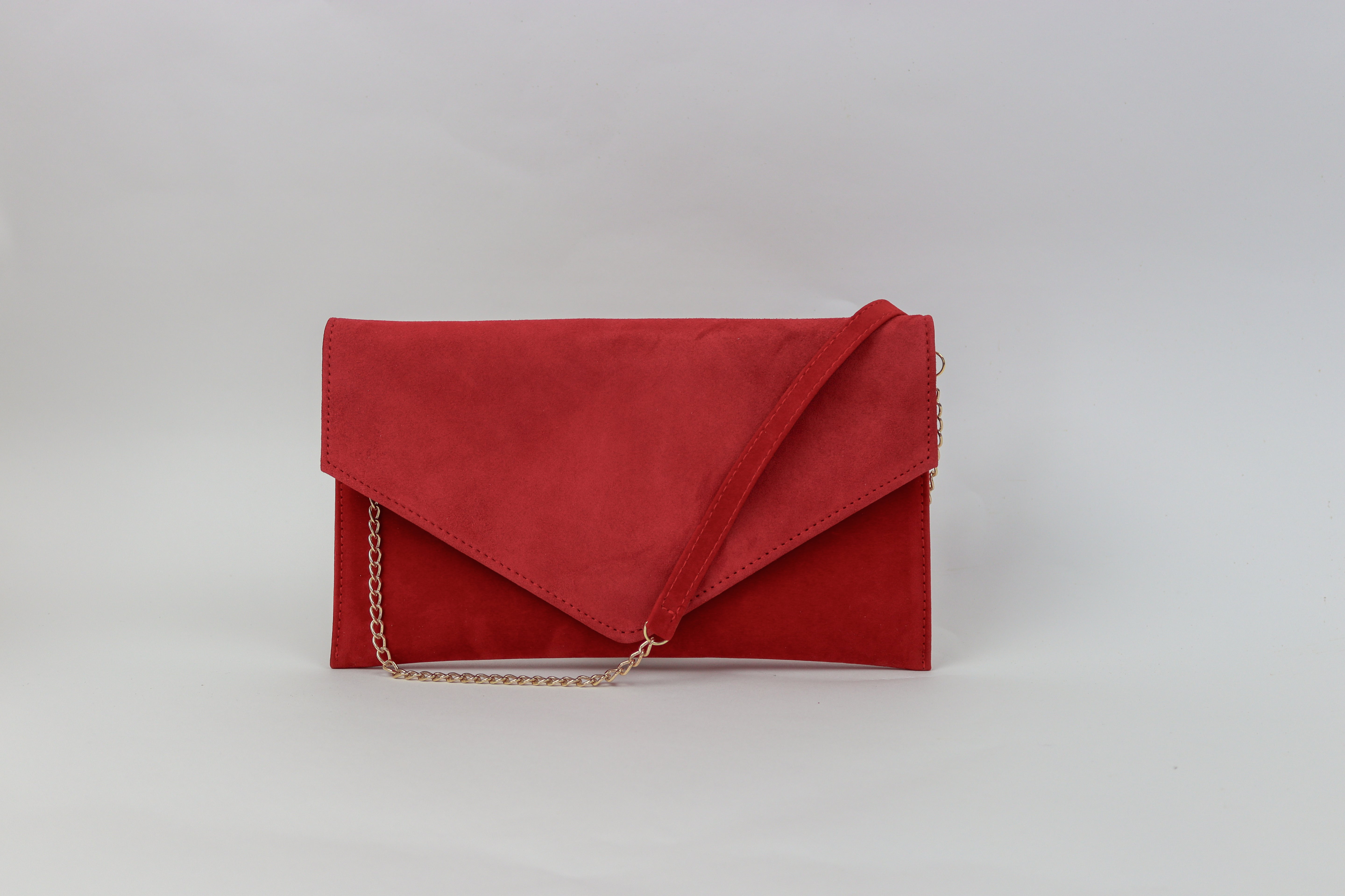 Rachels - Red Suede Clutch