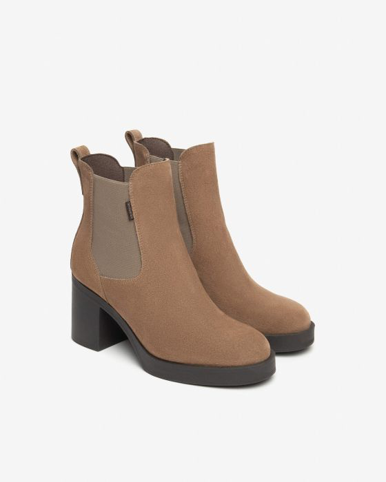 NeroGiardini - I513890D Tan Suede Platform Boot