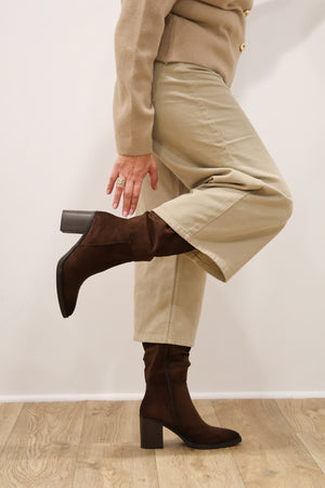 Xti - 146529 Brown Slouch Knee High