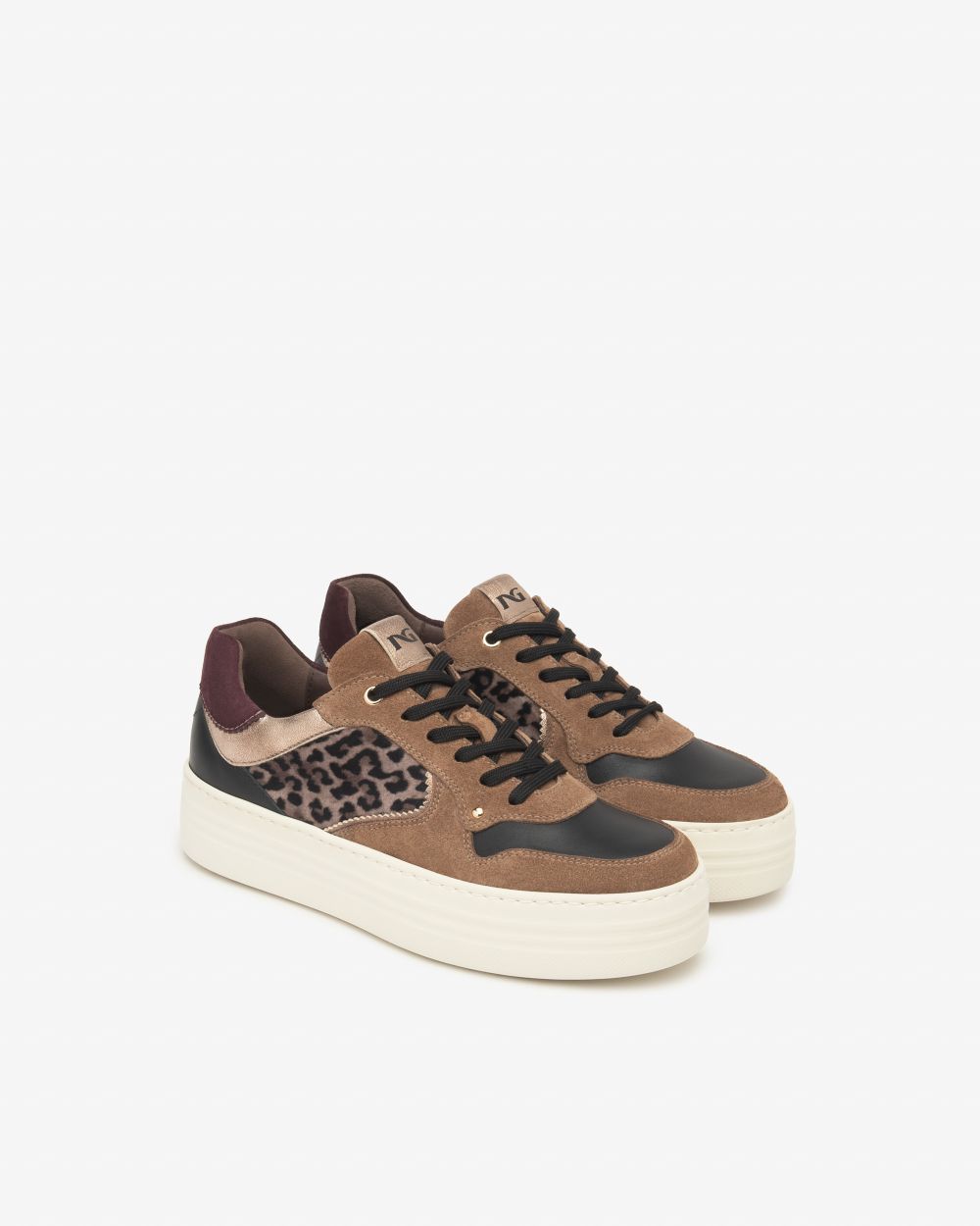 NeroGiardini - I514182D Brown and Leopard Trainer