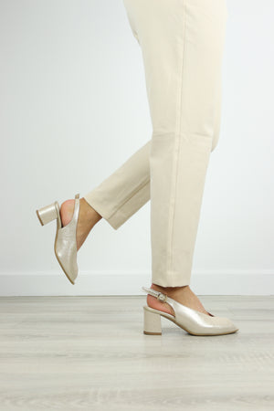 Rachels - S7372 Gold Shimmer Slingback