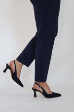 Lodi - Gelines Navy Suede Slingback