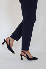 Lodi - Gelines Navy Suede Slingback