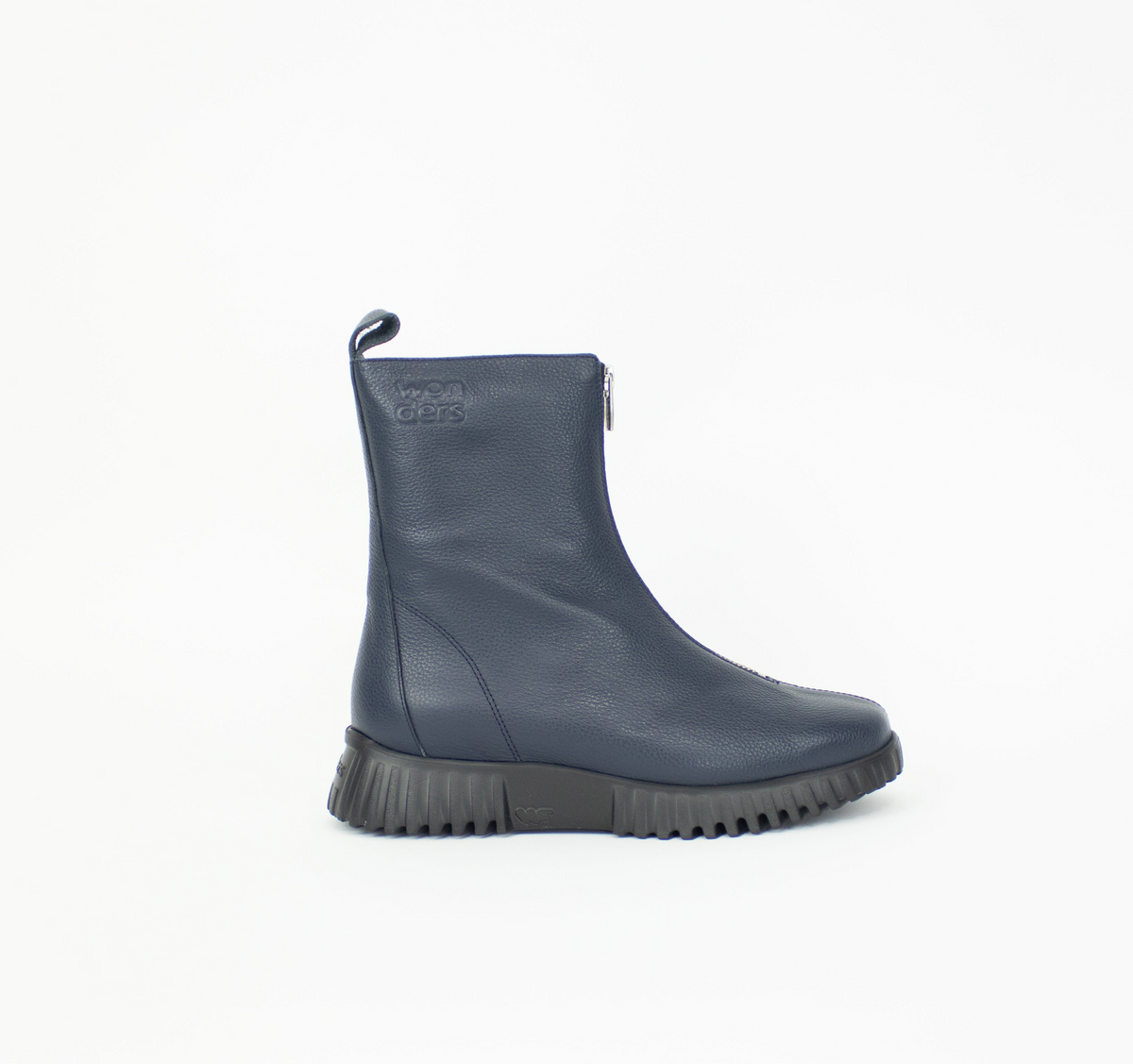Wonders - A-4403 Navy Zip Boot