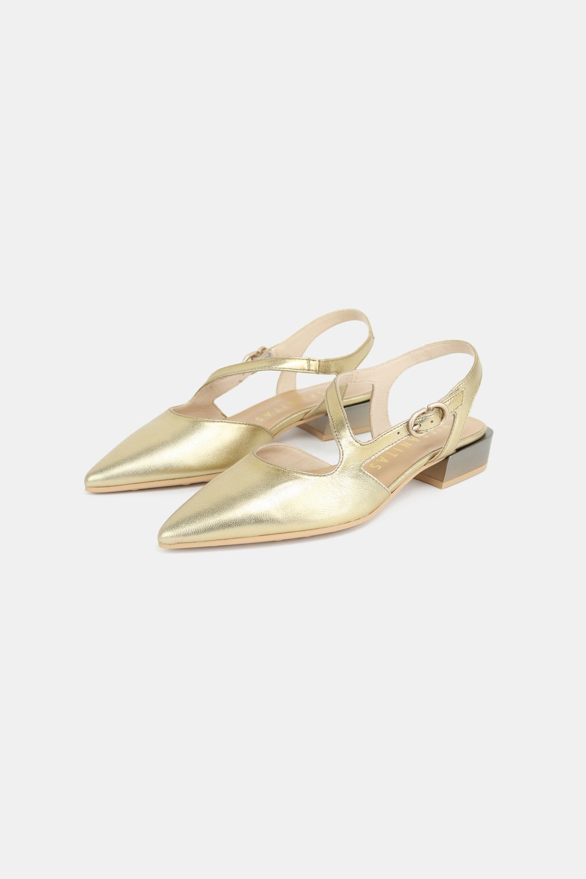Hispanitas - HV264773 Gold Mary Jane Slingback