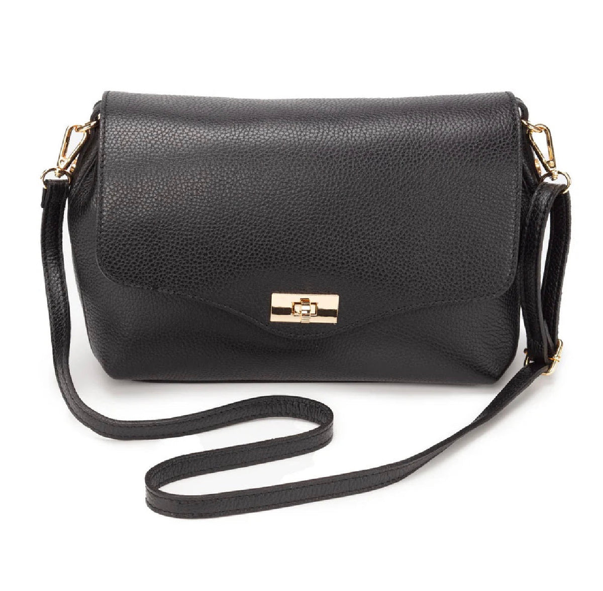 Elie Beaumont - Twist Clasp Black Bag
