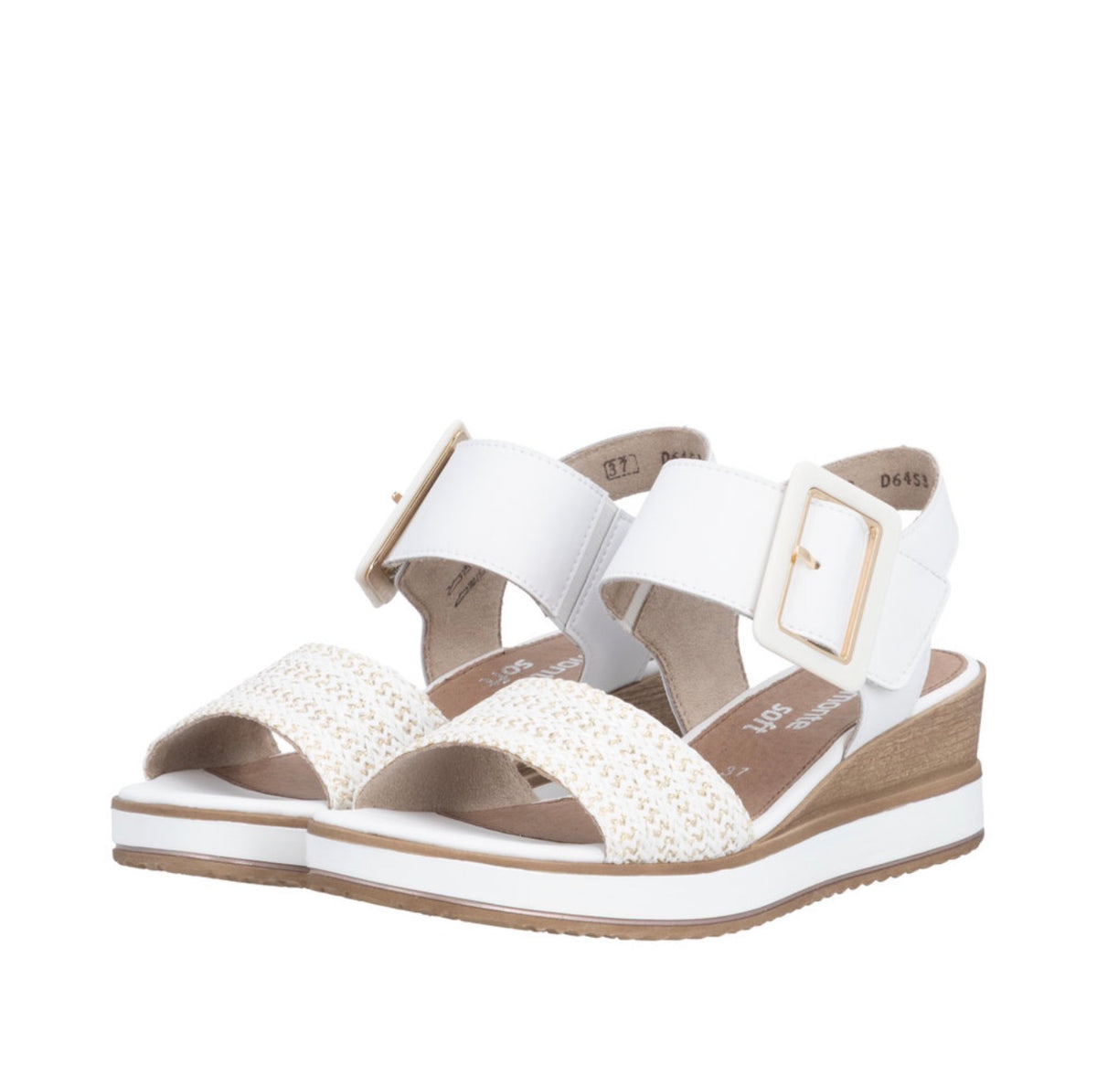 Remonte - D6453-81 White Velcro Sandal