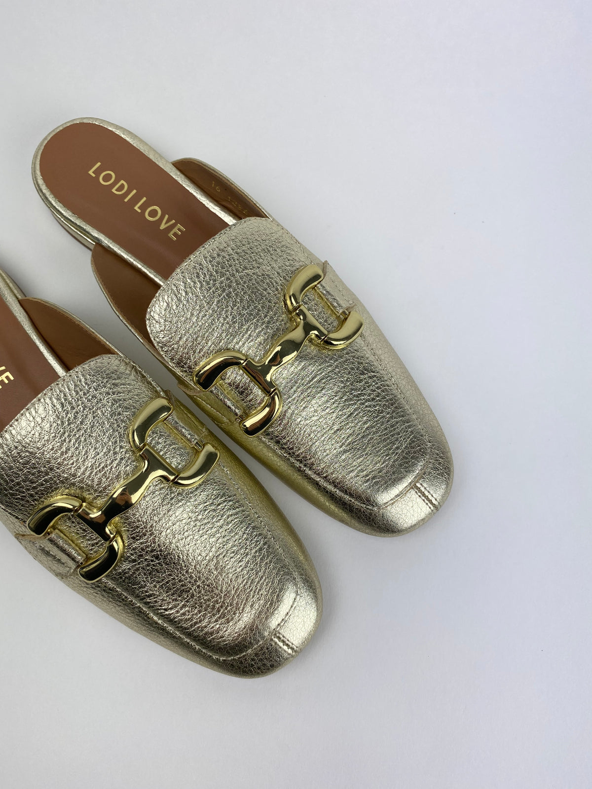 Lodi - ALA4356 Gold Leather Slide
