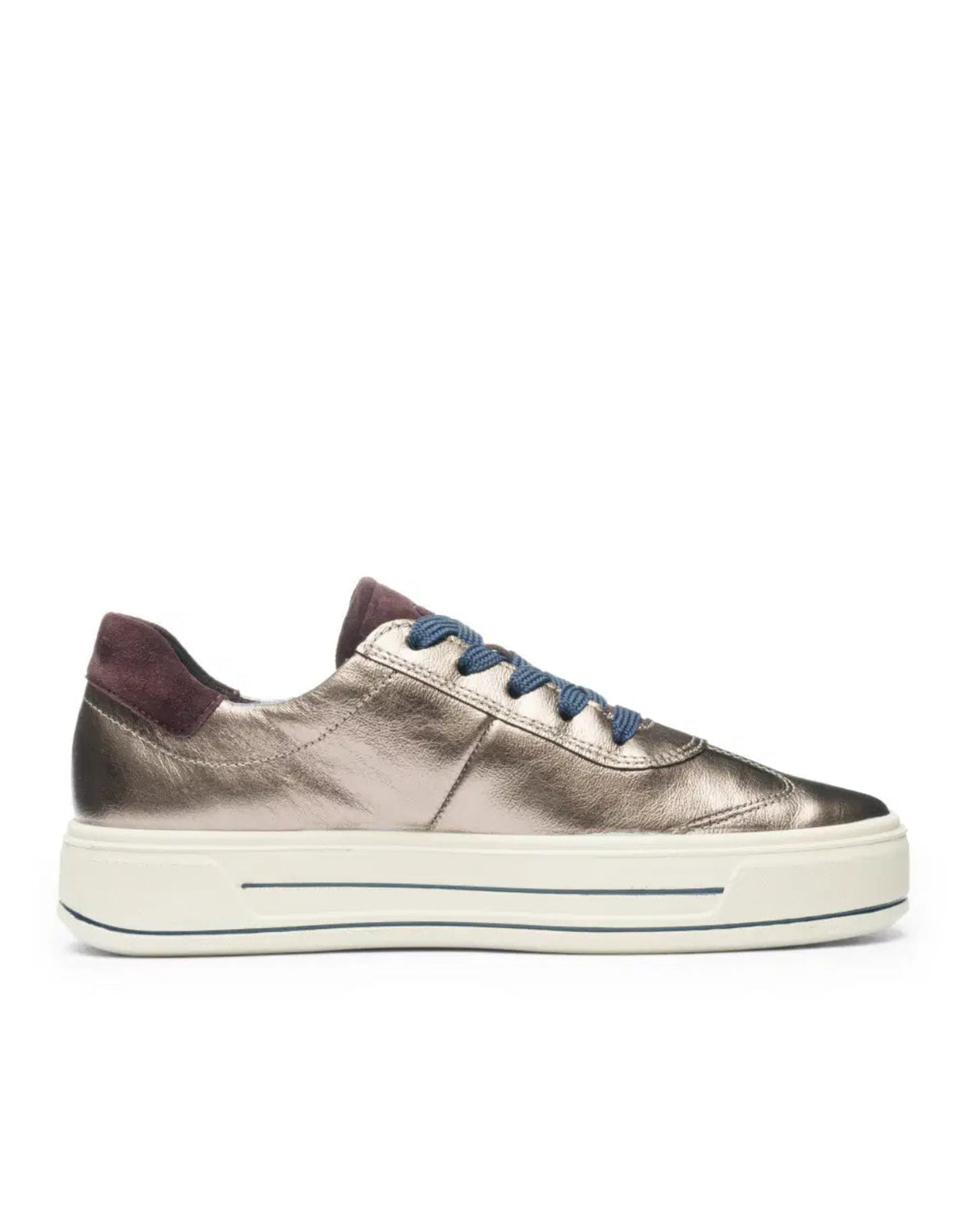Ara - 23012 Metallic and Blue Trainer