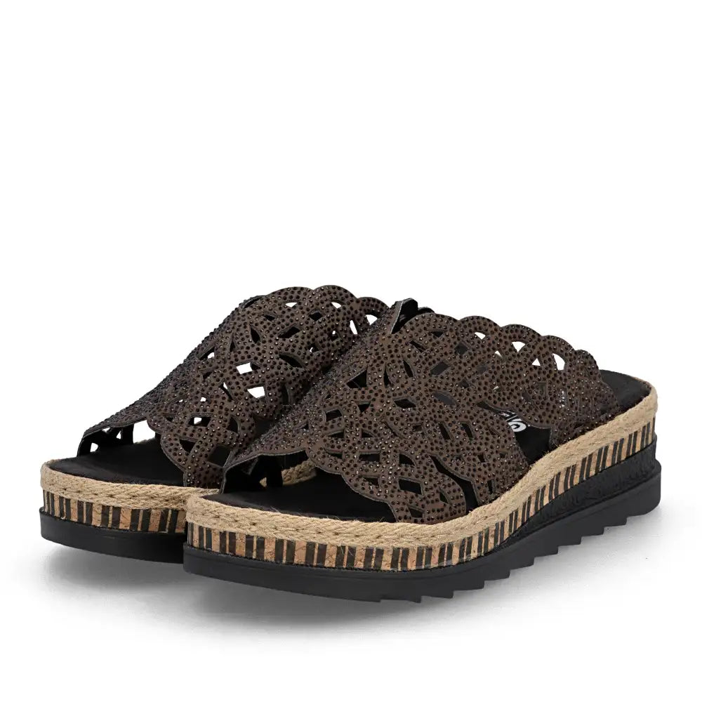 Rieker - V7992 Brown Mule