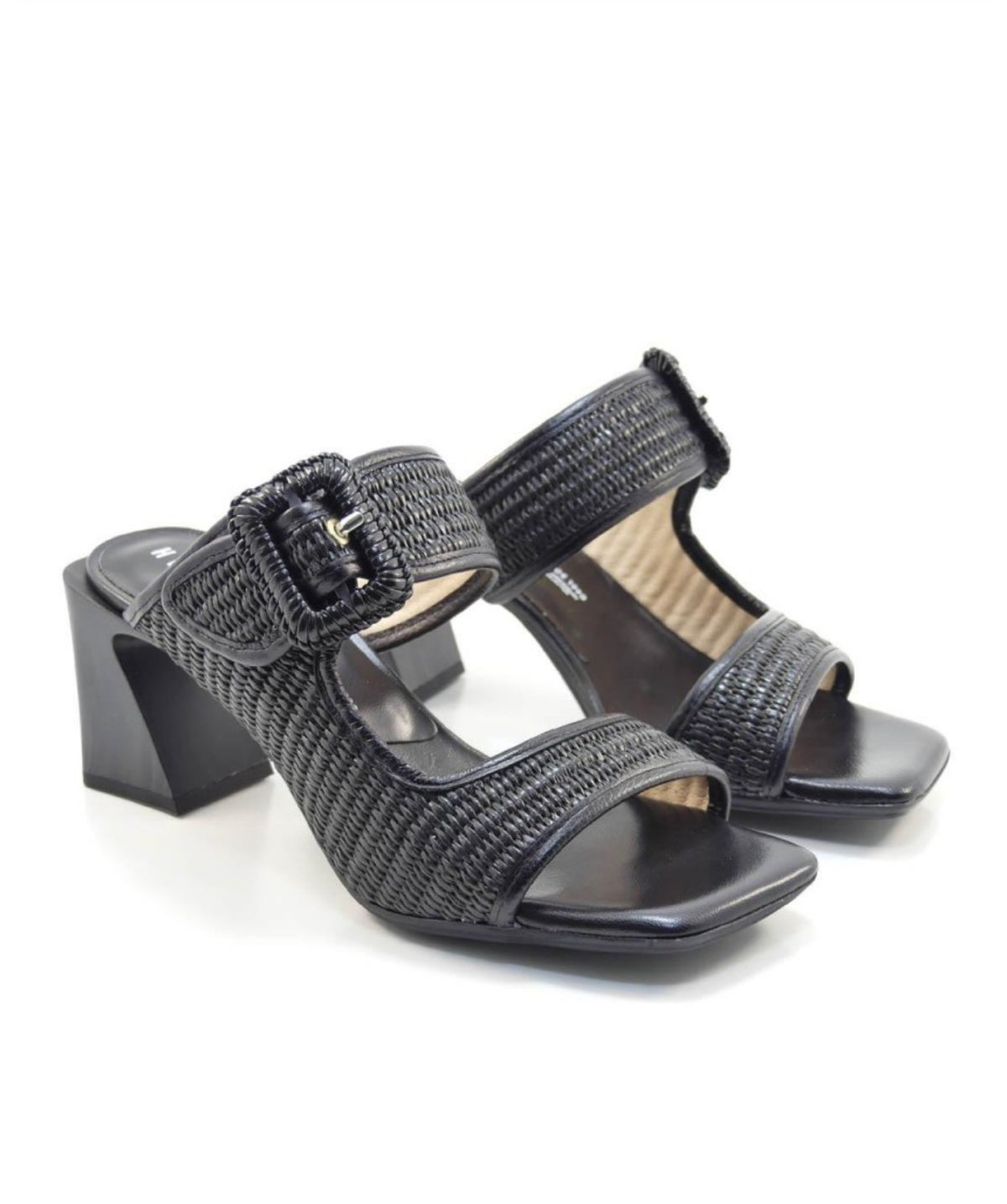 Hispanitas - RHV254048 Black Raffia Mule