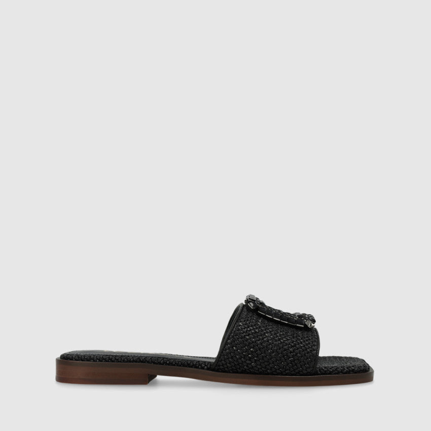 Lodi - NU5507 Black Rafia Slide