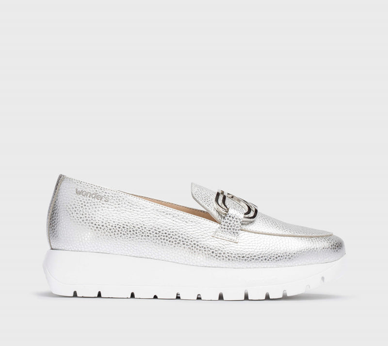 Wonders - A-2462 Silver Moccassin
