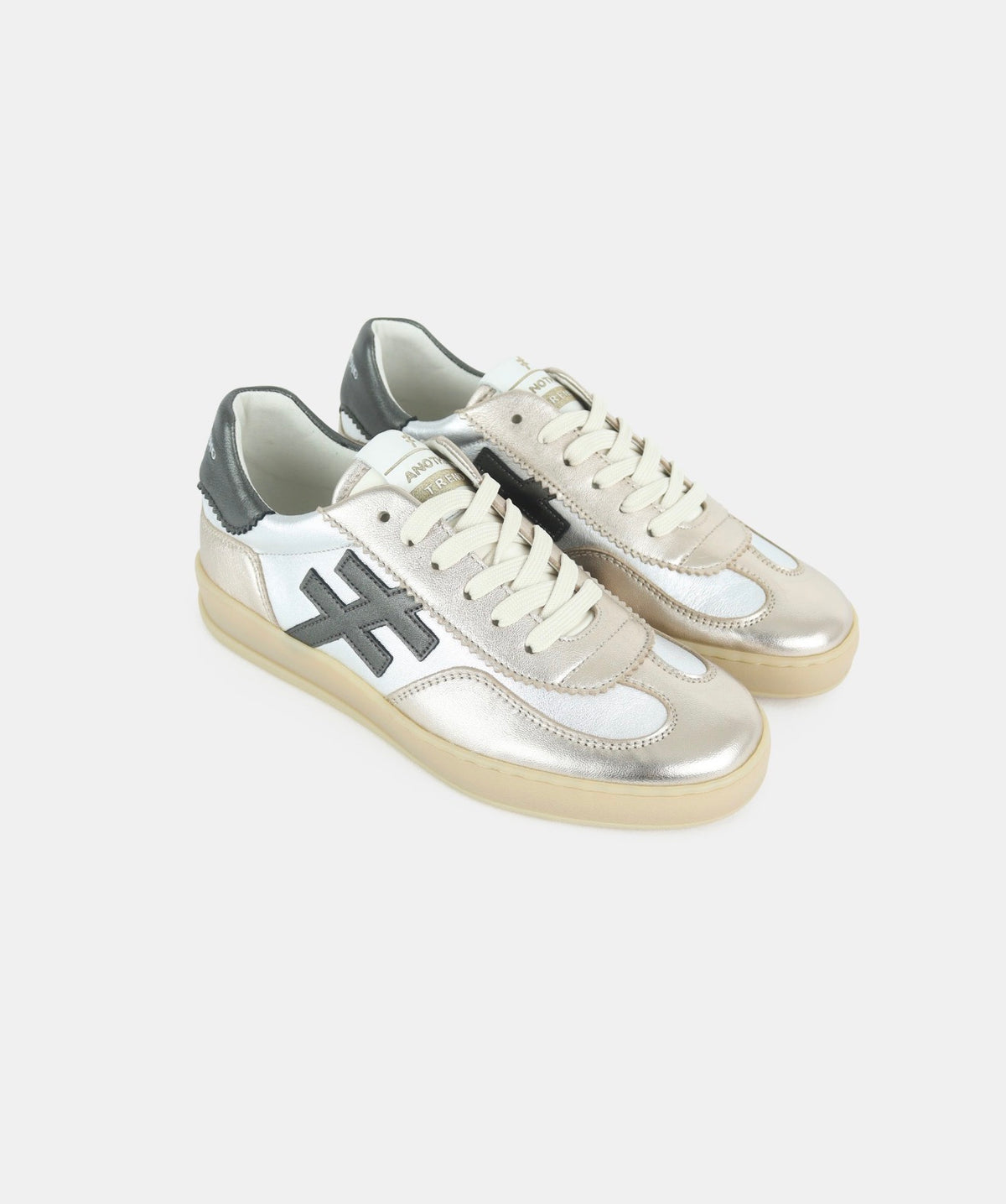 Another Trend - A032 Metal Gold and Silver Trainer