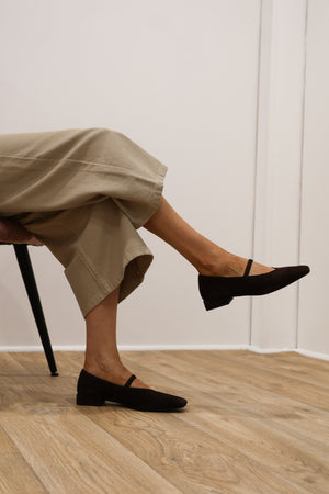 Rachels - MARE25 Brown Suede Mary Jane Pump