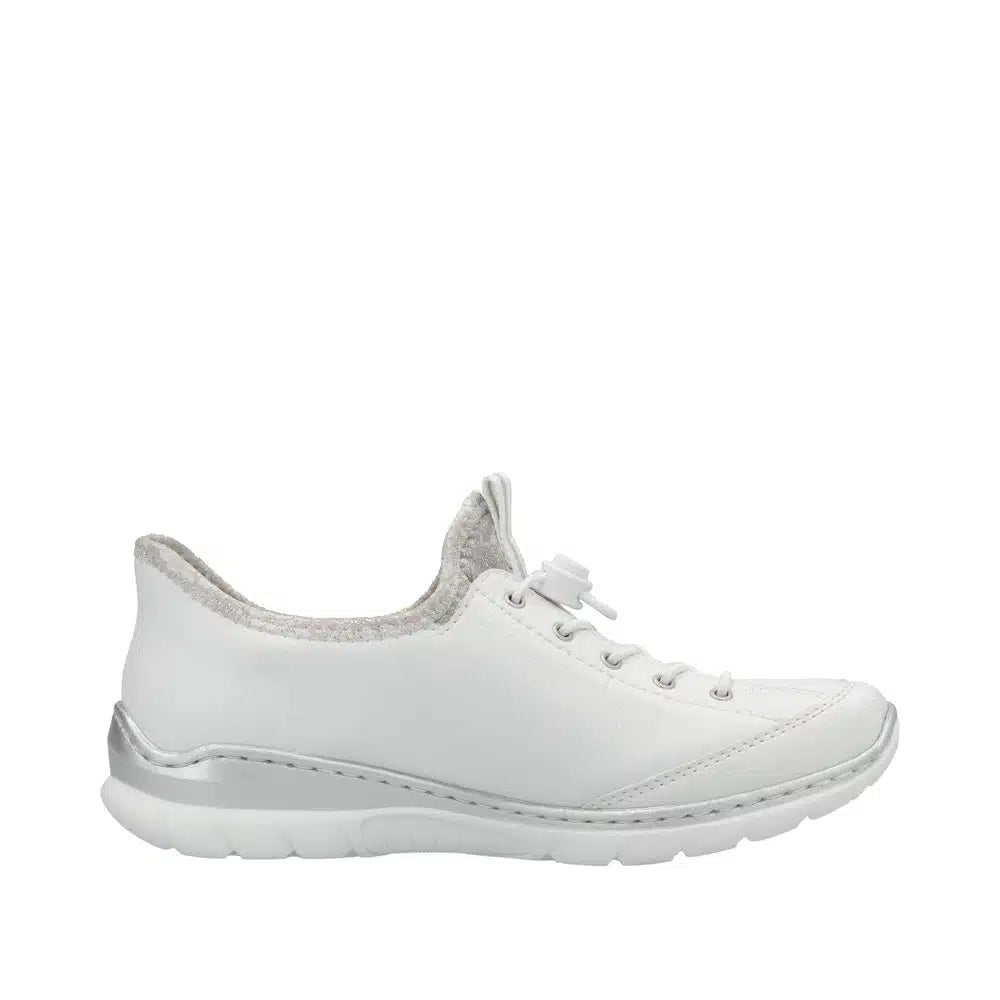 Rieker - L32F1 White Slip On Trainer