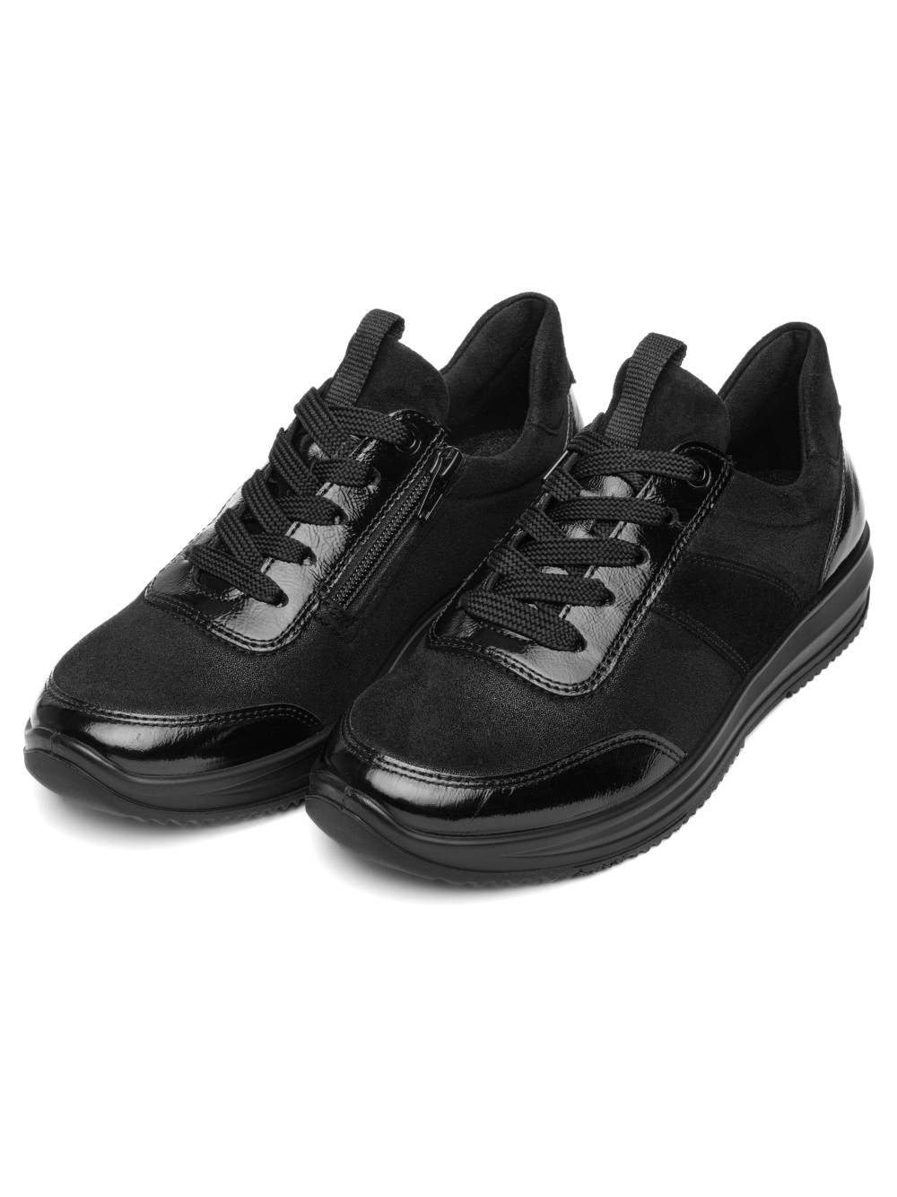 Ara - Osaka 25532 Black Stretch Trainer