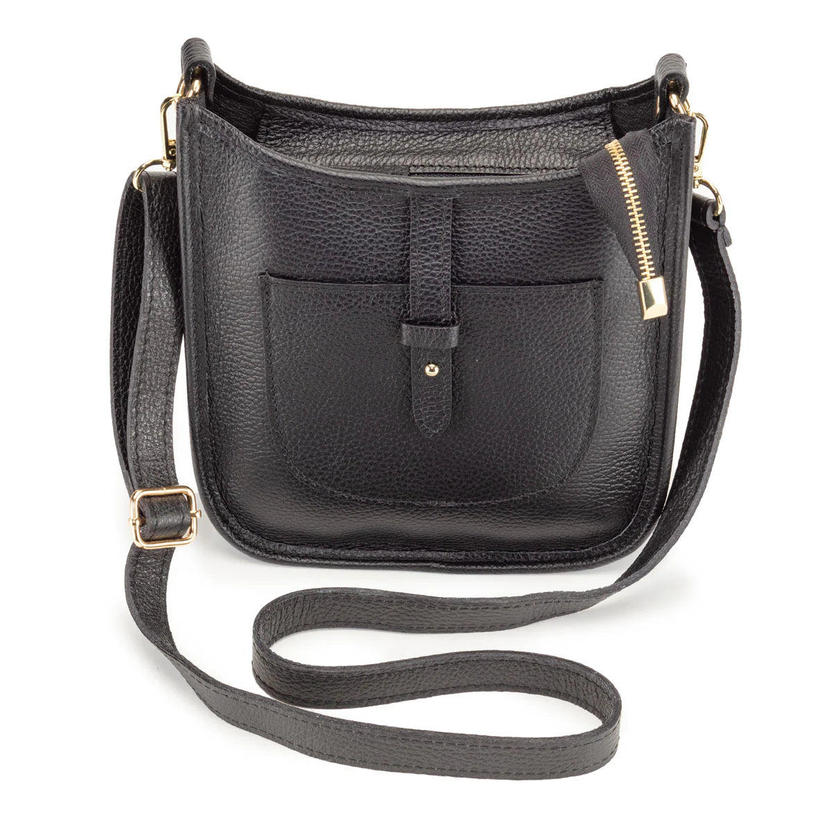 Elie Beaumont - Messenger Black Crossbody Bag