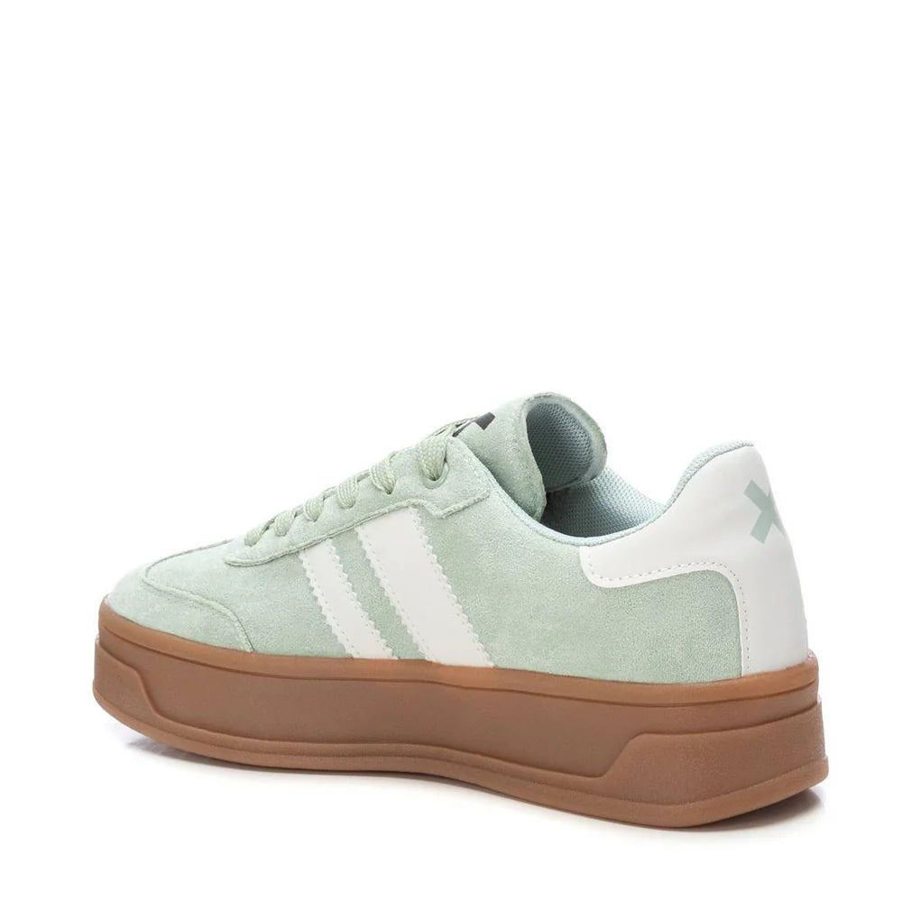 Xti - 143644 Pastel Green Suede Platform Trainer